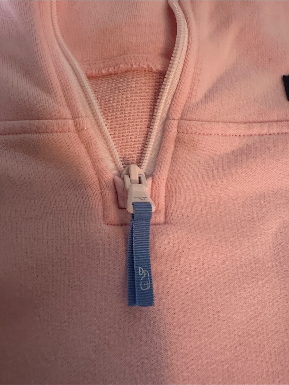 Vineyard Vines Pale Pink Quarter-Zip Pullover - Picture 4 of 10